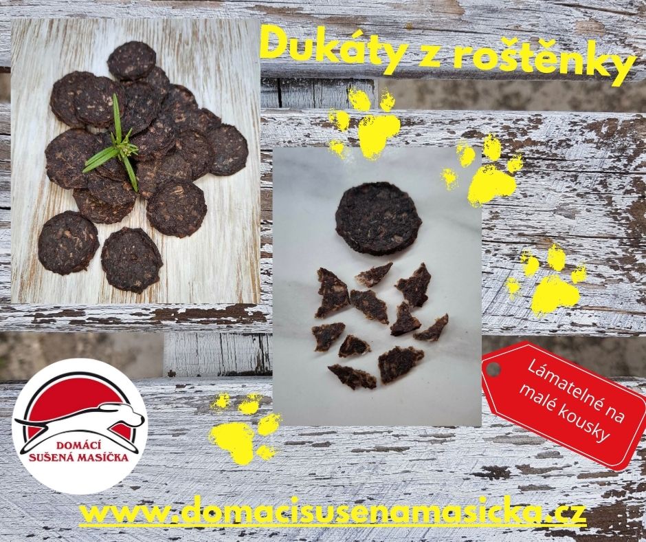 Domácí sušené dukáty z roštěné - mladý býček