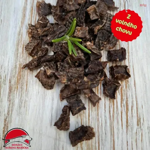 Domácí sušené mininky Skirt Steak - mladý býček cca 320 ks (80g)