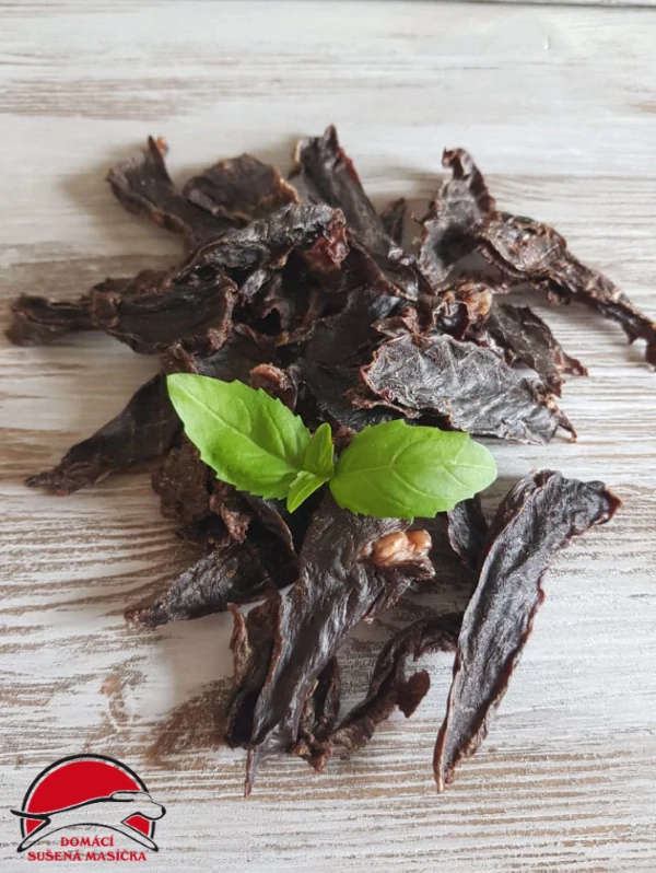 Domácí sušené jerky z vepřového srdíčka (70g)