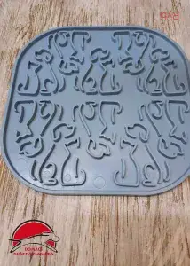 Protiskluzová lízací podložka (modrošedá)