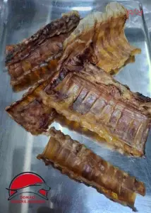 Domácí sušená hovězí trachea – půlená  cca 7 ks (150g)