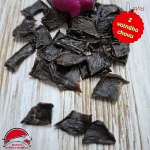 Domácí sušené Lupínky z hovězího srdíčka 432 ks(80g)