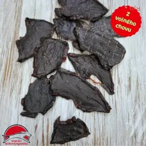 Domácí sušené jerky z Telecího srdíčka cca 48 ks(70g)