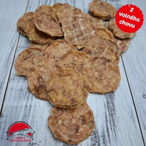 Domácí sušené dukáty z hovězího vemínka (300g)