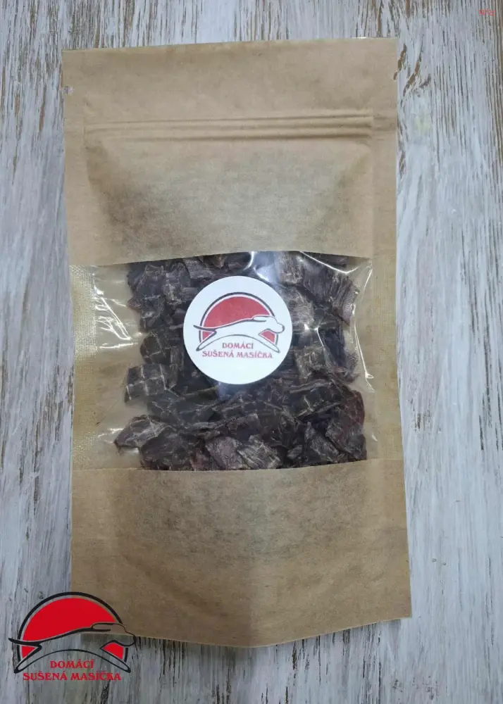 Domácí sušené mininky Skirt Steak - mladý býček cca 320 ks (80g)