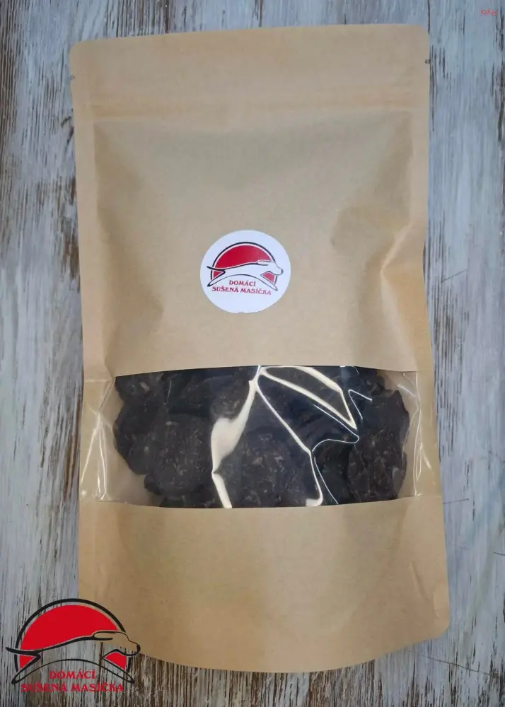 Domácí sušené dukáty z roštěné - mladý býček cca 275 ks (250g)