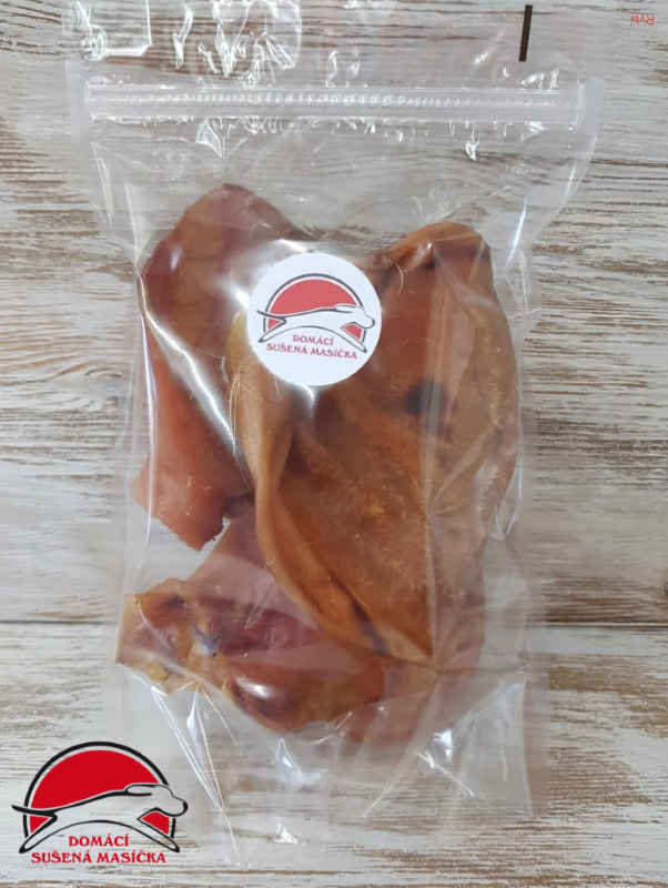 Domácí sušené vepřové ušisko (3 ks)