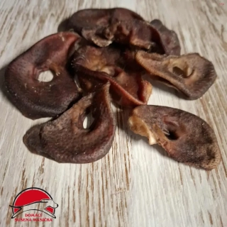 Domácí sušený vepřový Ypáček - 1/2 rypáčků (100g) - cca 15 kusů 